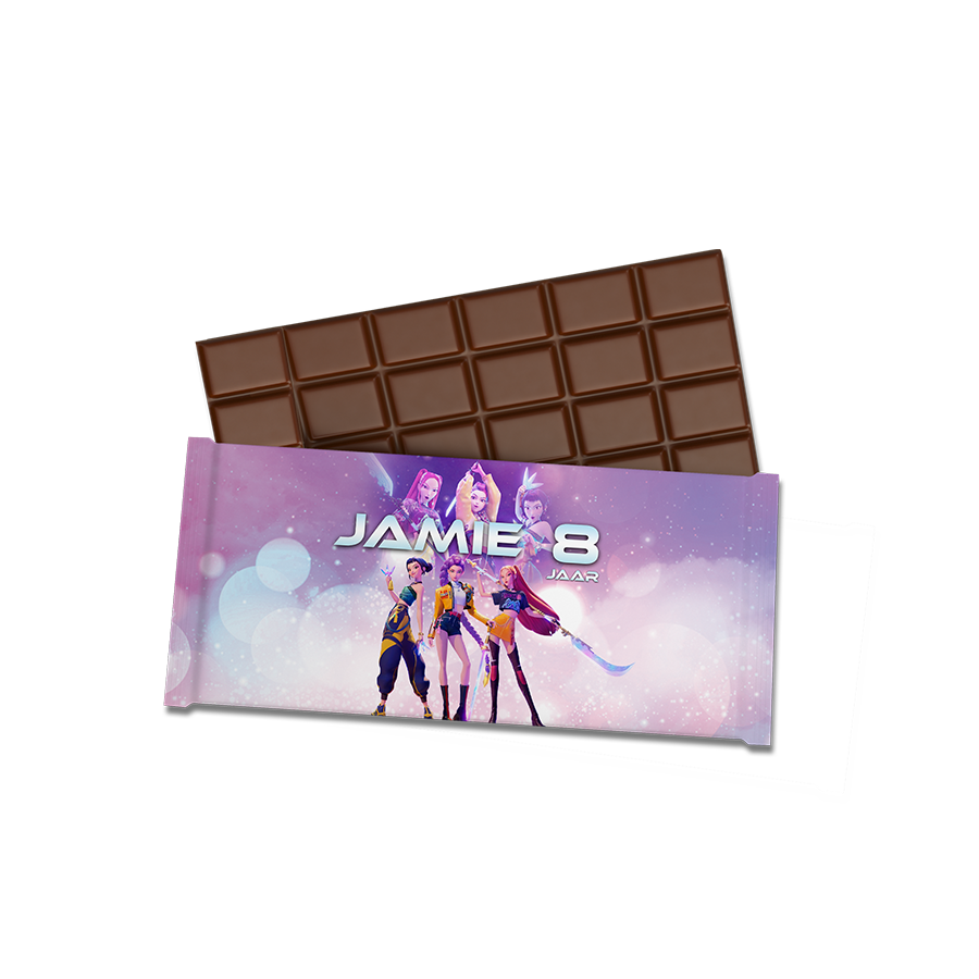 Gepersonaliseerde KPop Demon Hunters chocoladereep