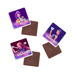 Gepersonaliseerde KPop Demon Hunters napolitaanse chocolaatjes