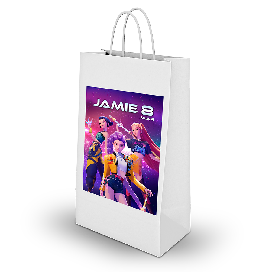 Gepersonaliseerde KPop Demon Hunters traktatie uitdeel tasjes