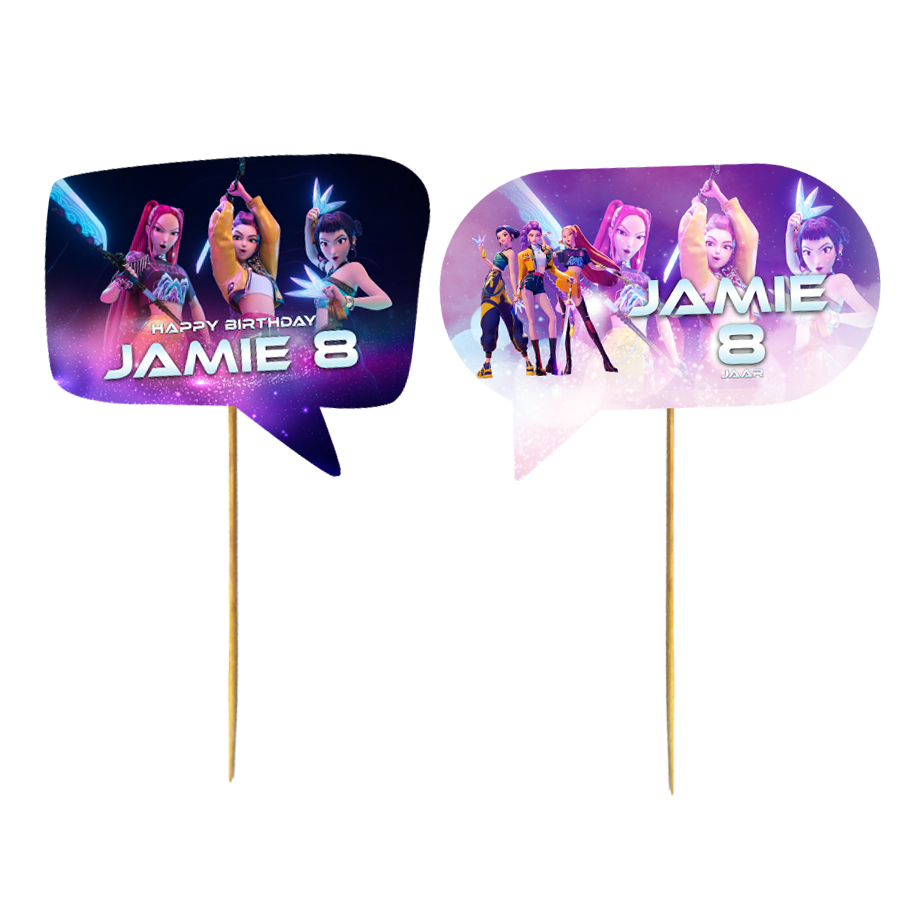 Gepersonaliseerde KPop Demon Hunters photoprops