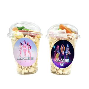 Gepersonaliseerde KPop Demon Hunters snoep en popcorn bekers