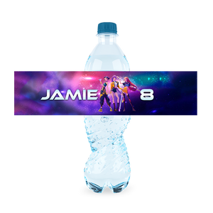 Gepersonaliseerde KPop Demon Hunters waterfles labels en stickers