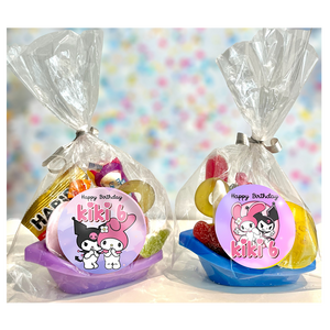 Gepersonaliseerde Kuromi en My Melody traktatie snoep bootjes