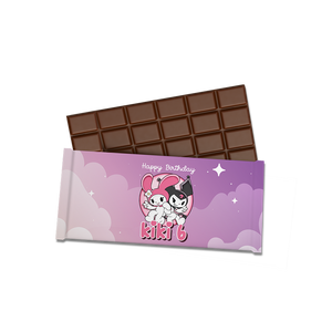 Gepersonaliseerde Kuromi en My Melody chocoladereep