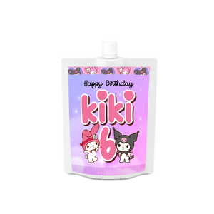 Gepersonaliseerde Kuromi en My Melody Drinkzakjes