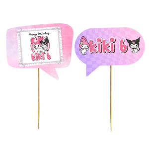 Gepersonaliseerde Kuromi en My Melody photoprops