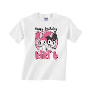 Gepersonaliseerde Kuromi en My Melody T-shirts