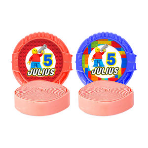 Gepersonaliseerde Lego ronde kauwgom rollen