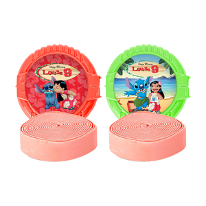 Gepersonaliseerde Lilo en Stitch ronde kauwgom rollen