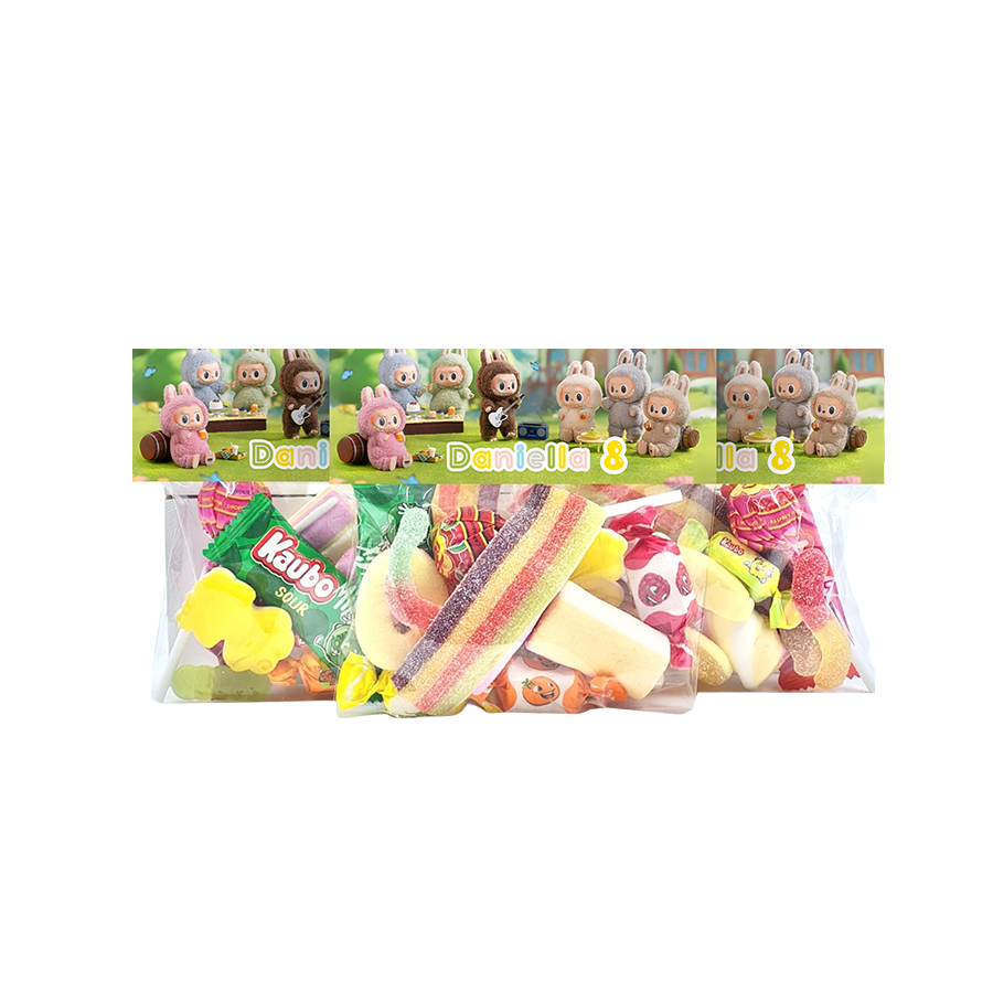 Gepersonaliseerde Labubu snoepzakjes