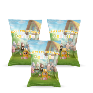Gepersonaliseerde Labubu chips zakjes
