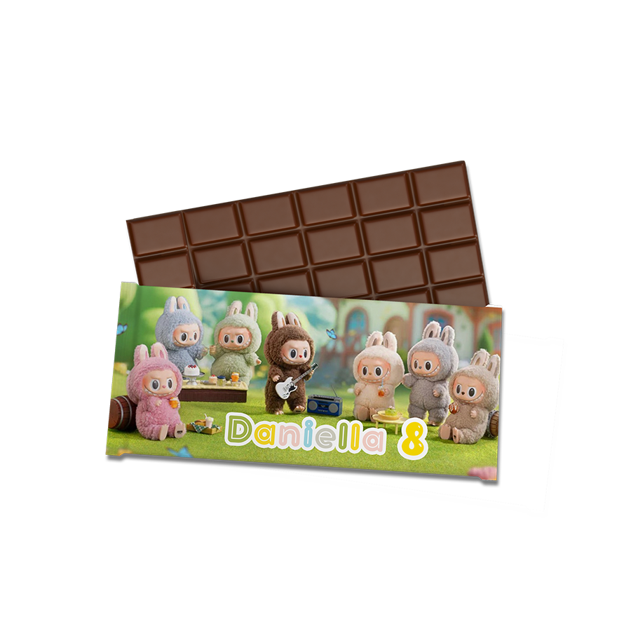 Gepersonaliseerde Labubu chocoladereep