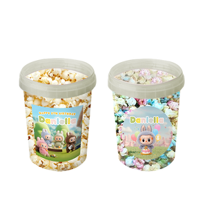 Gepersonaliseerde Labubu popcorn emmers