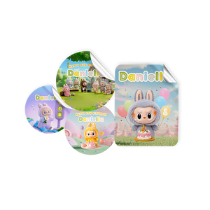 Gepersonaliseerde Labubu Stickers