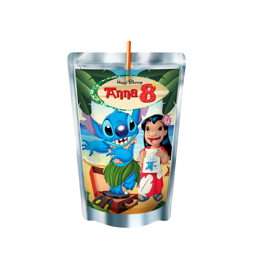 Gepersonaliseerde Lilo en Stitch Capri-Sun labels en stickers