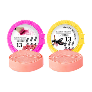 Gepersonaliseerde Makeup & Model ronde kauwgom rollen