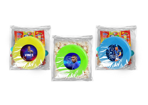 Gepersonaliseerde Kylian Mbappe snoep of popcorn frisbee zakjes