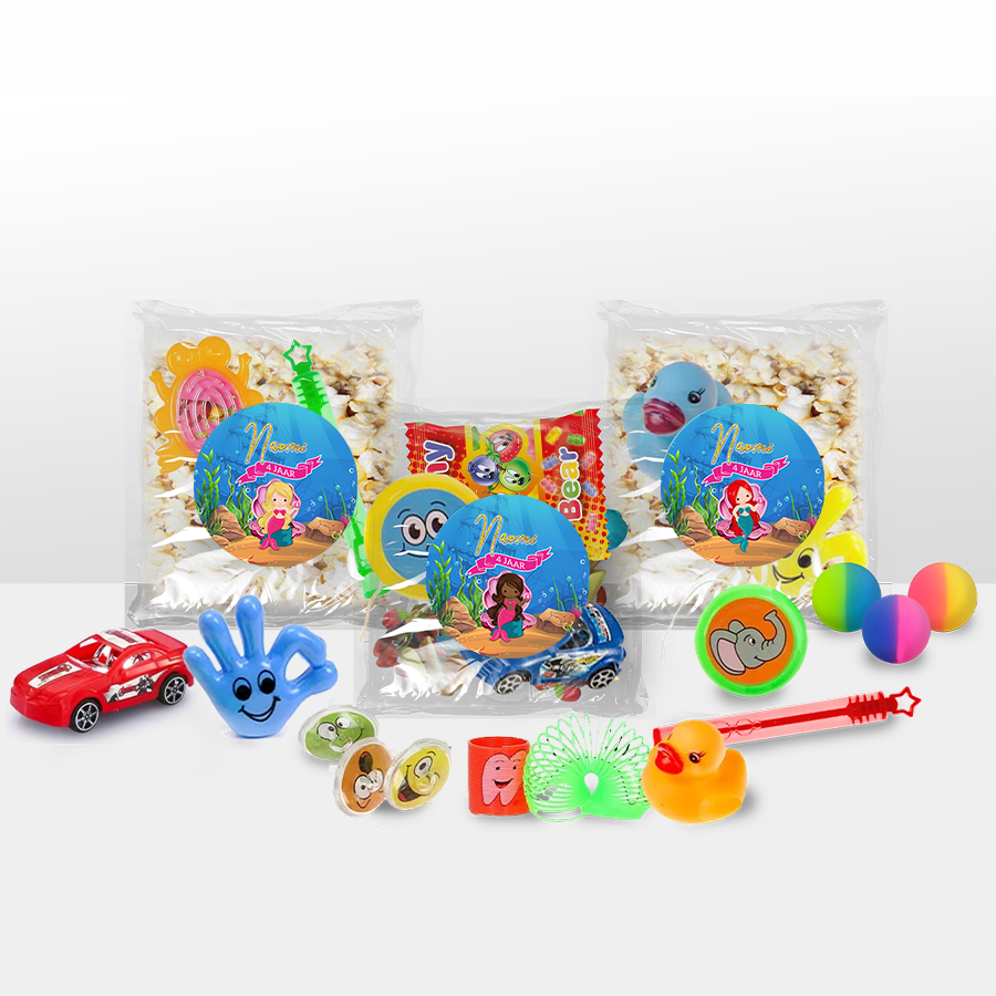 Gepersonaliseerde Zeemeermin Mermaid snoep en popcorn speelgoed traktatie