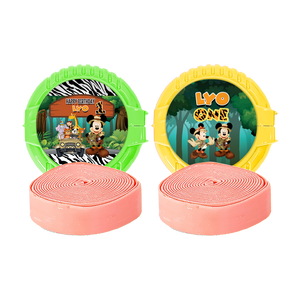Gepersonaliseerde Mickey Safari ronde kauwgom rollen