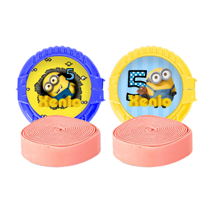 Gepersonaliseerde Minions ronde kauwgom rollen