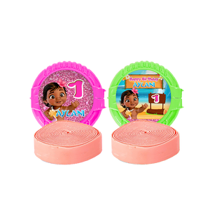 Gepersonaliseerde Moana Baby ronde kauwgom rollen