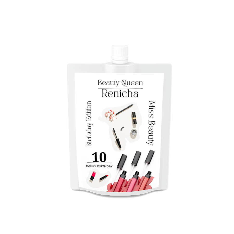 Gepersonaliseerde Makeup & Model Drinkzakjes