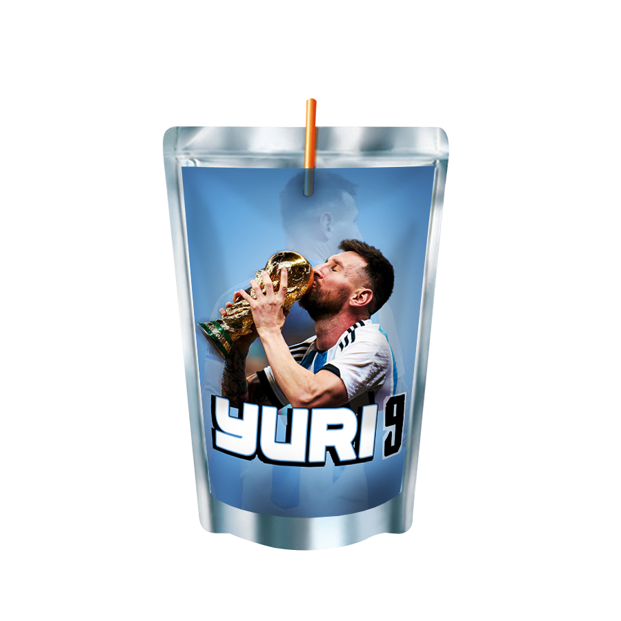 Gepersonaliseerde Messi Capri-Sun labels en stickers