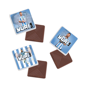 Gepersonaliseerde Messi napolitaanse chocolaatjes