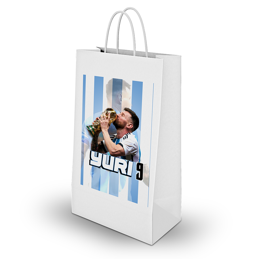 Gepersonaliseerde Messi traktatie uitdeel tasjes