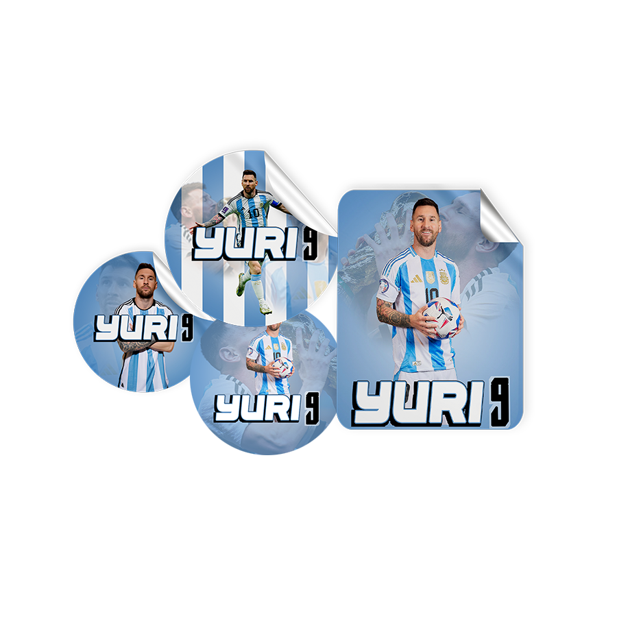 Gepersonaliseerde Messi Stickers