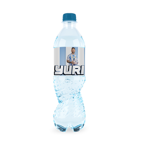 Gepersonaliseerde Messi waterfles labels en stickers