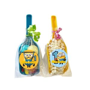 Gepersonaliseerde Minions snoep en popcorn schepjes