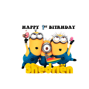 Gepersonaliseerde Minions centerpiece (tafel decoratie)