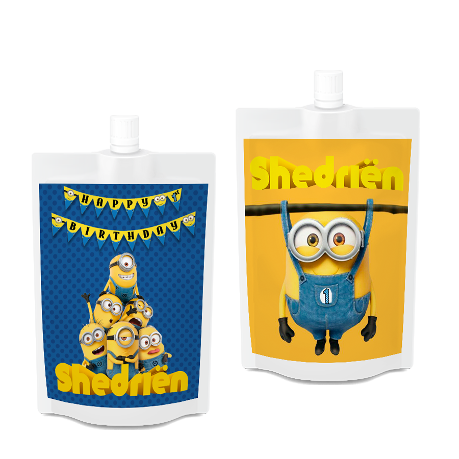 Gepersonaliseerde Minions Drinkzakjes