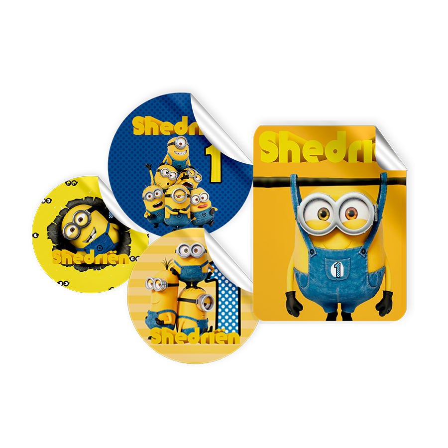 Gepersonaliseerde Minions Stickers