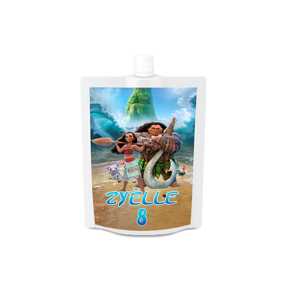 Gepersonaliseerde Moana 2 (Vaiana 2) Drinkzakjes
