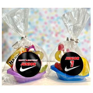 Gepersonaliseerde Nike traktatie snoep bootjes