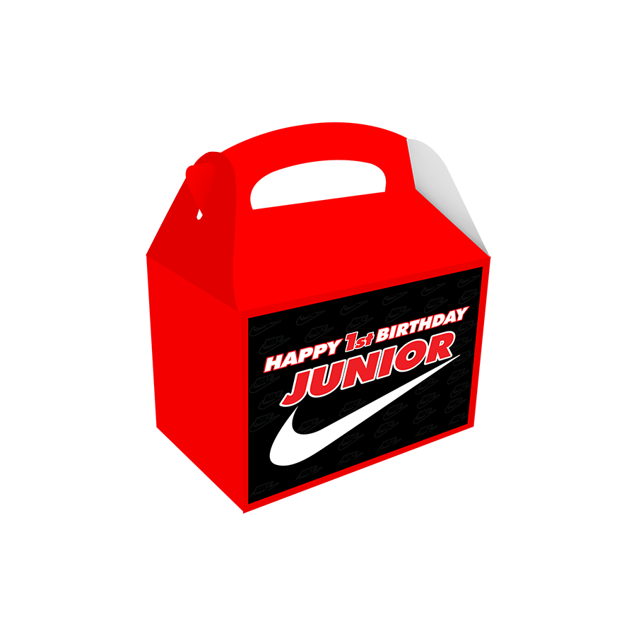 Gepersonaliseerde Nike traktatie uitdeel doos