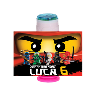 Gepersonaliseerde NinjaGo bellenblaas