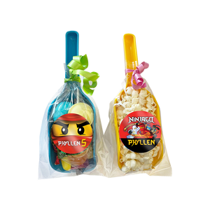 Gepersonaliseerde NinjaGo snoep en popcorn schepjes