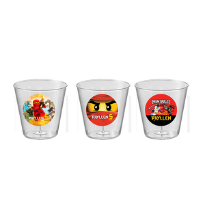 Gepersonaliseerde transparante NinjaGo bekers