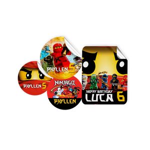 Gepersonaliseerde NinjaGo Stickers
