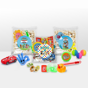 Gepersonaliseerde Pawty Time snoep en popcorn speelgoed traktatie