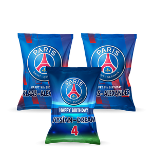 Gepersonaliseerde PSG popcorn uitdeelzakjes