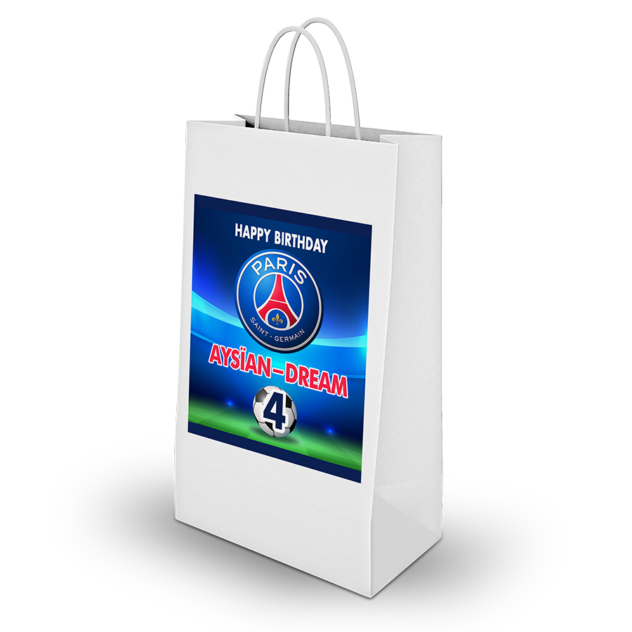 Gepersonaliseerde PSG traktatie uitdeel tasjes