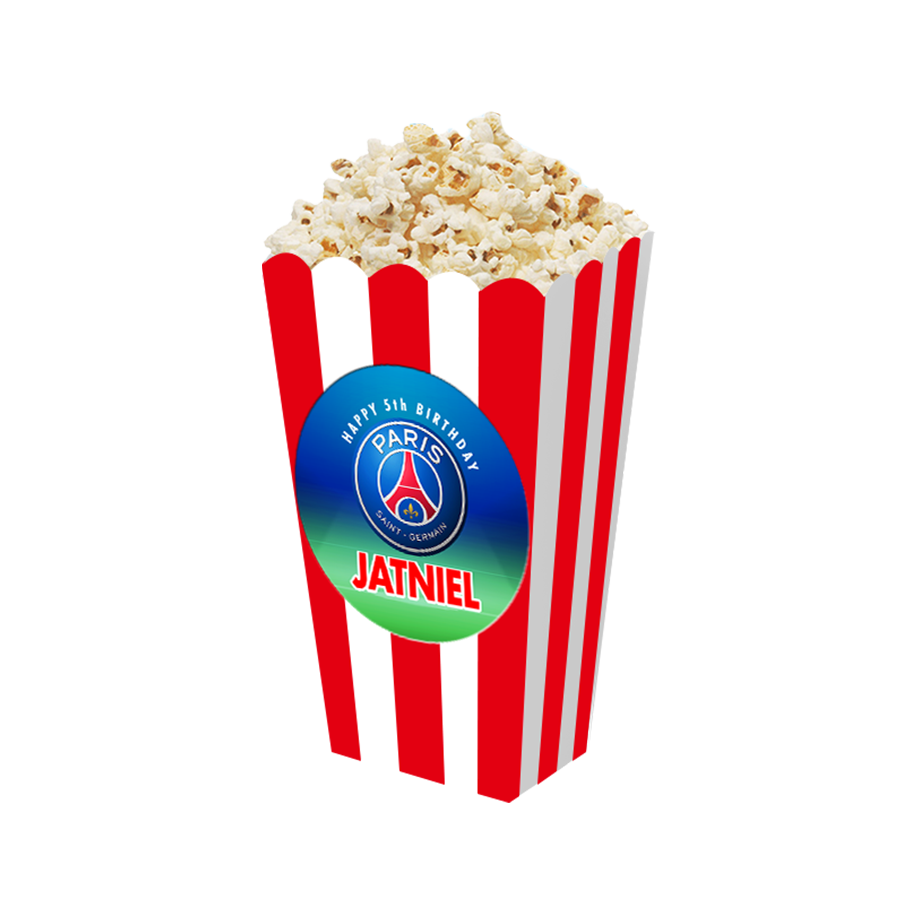 Gepersonaliseerde PSG 3D popcorn bakjes