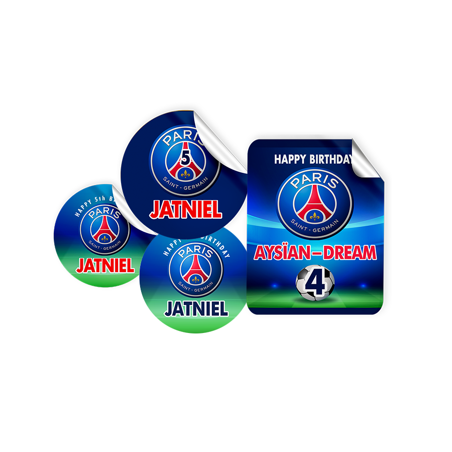 Gepersonaliseerde PSG Stickers