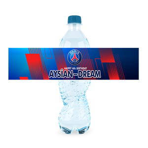 Gepersonaliseerde PSG waterfles labels en stickers