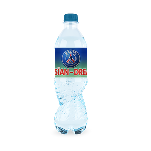 Gepersonaliseerde PSG waterfles labels en stickers