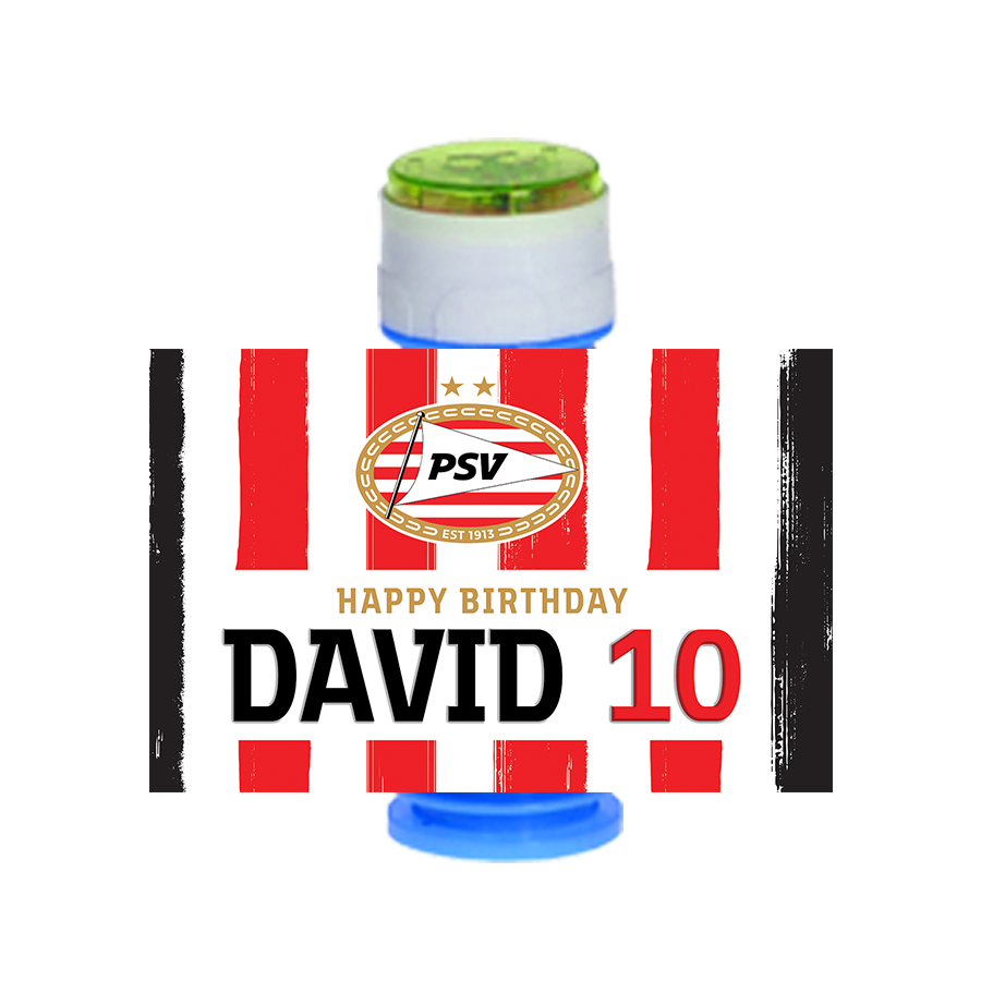 Gepersonaliseerde PSV bellenblaas